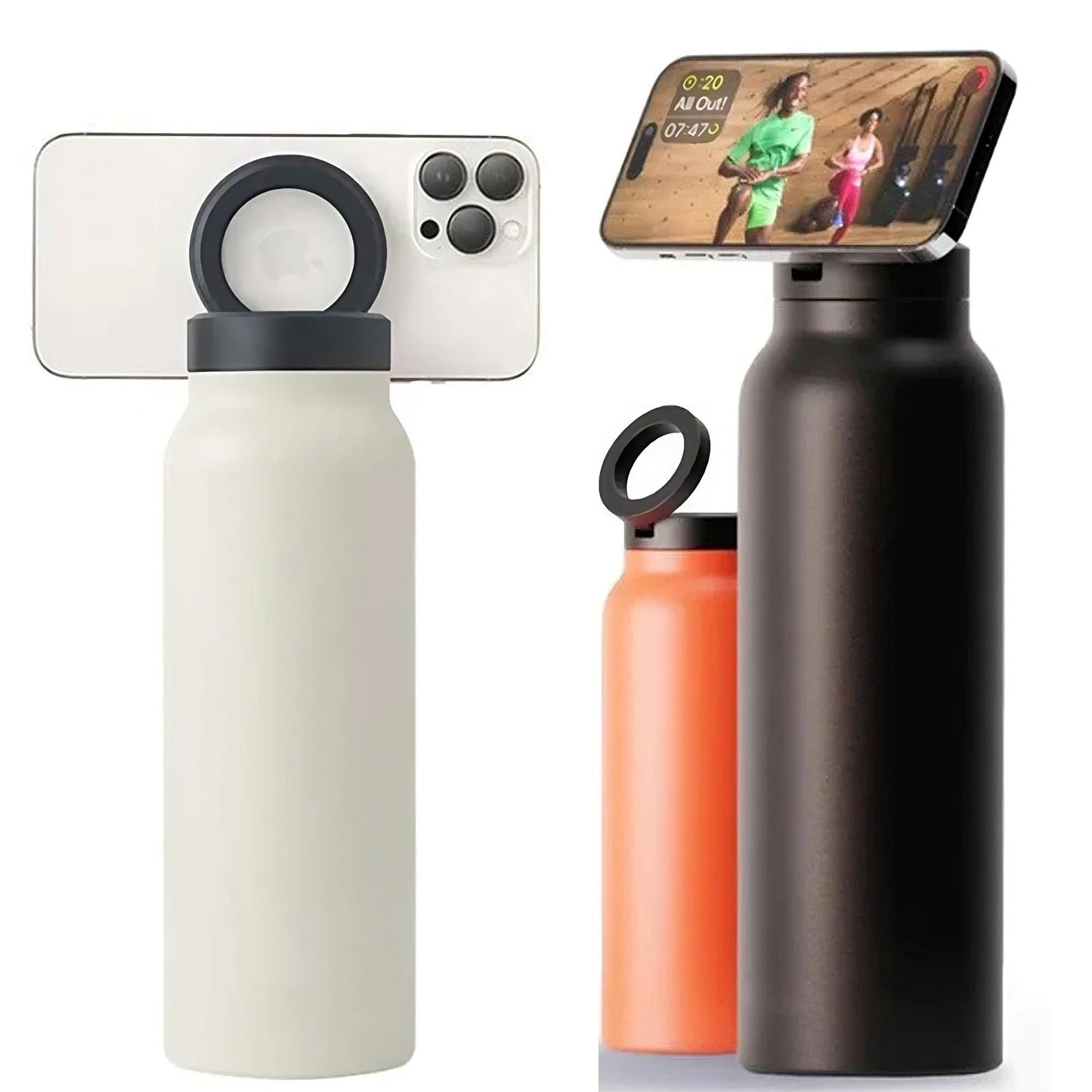 Ringo Insulated Water Bottle | MagSafe Bottle with Phone Holder