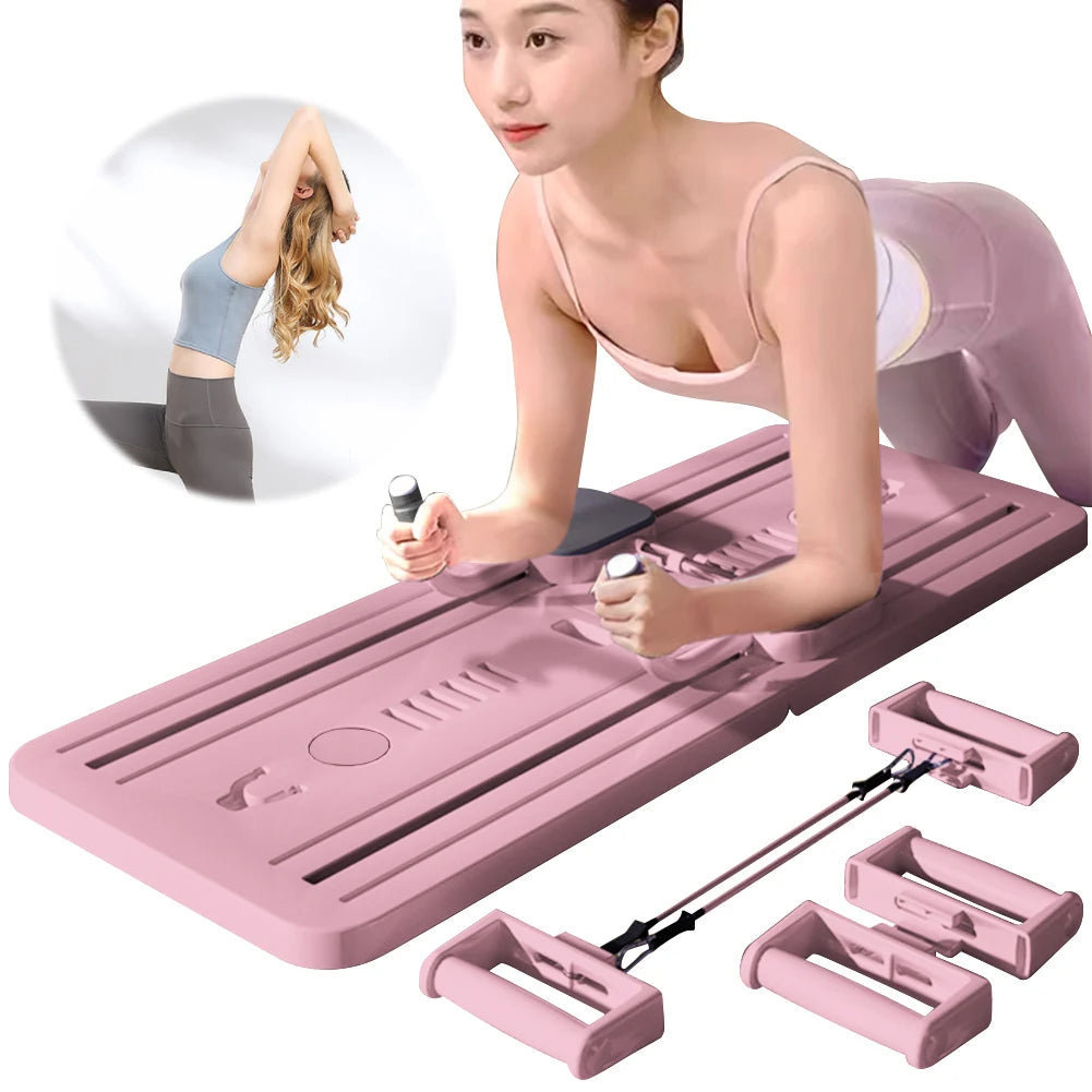 Pilates Board – Multifunctional Abdominal Board, Ab Trainer Machine, Core & Abs Workout Equipment, Full-Body Exercise Board