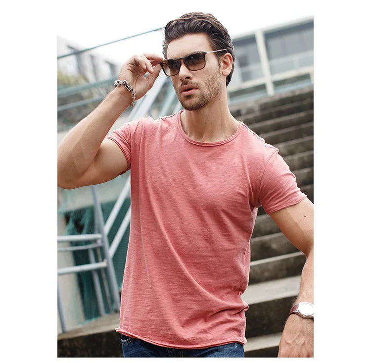 Men's 100% Cotton Performance T-Shirt – Short Sleeve Adventure Wear