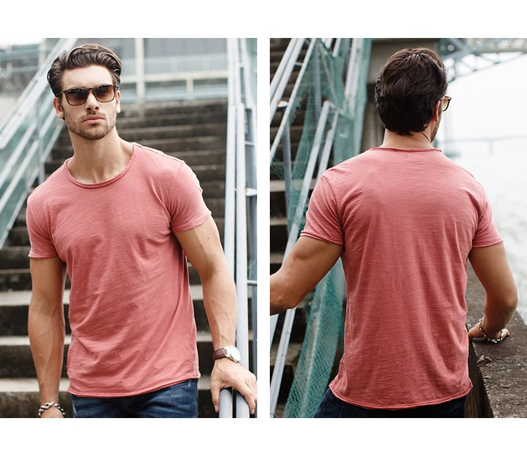 Men's 100% Cotton Performance T-Shirt – Short Sleeve Adventure Wear