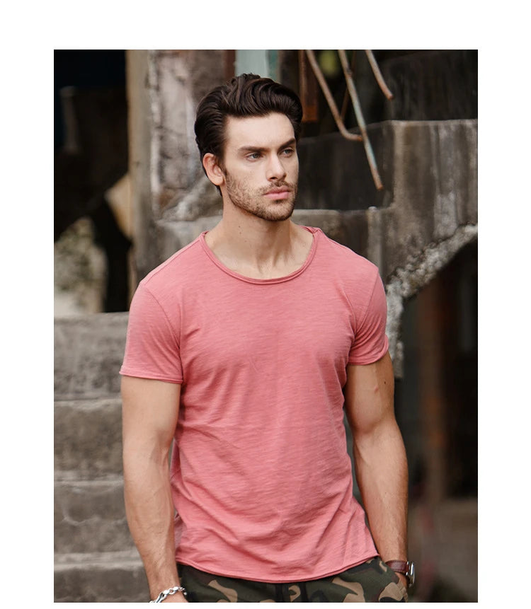 Men's 100% Cotton Performance T-Shirt – Short Sleeve Adventure Wear