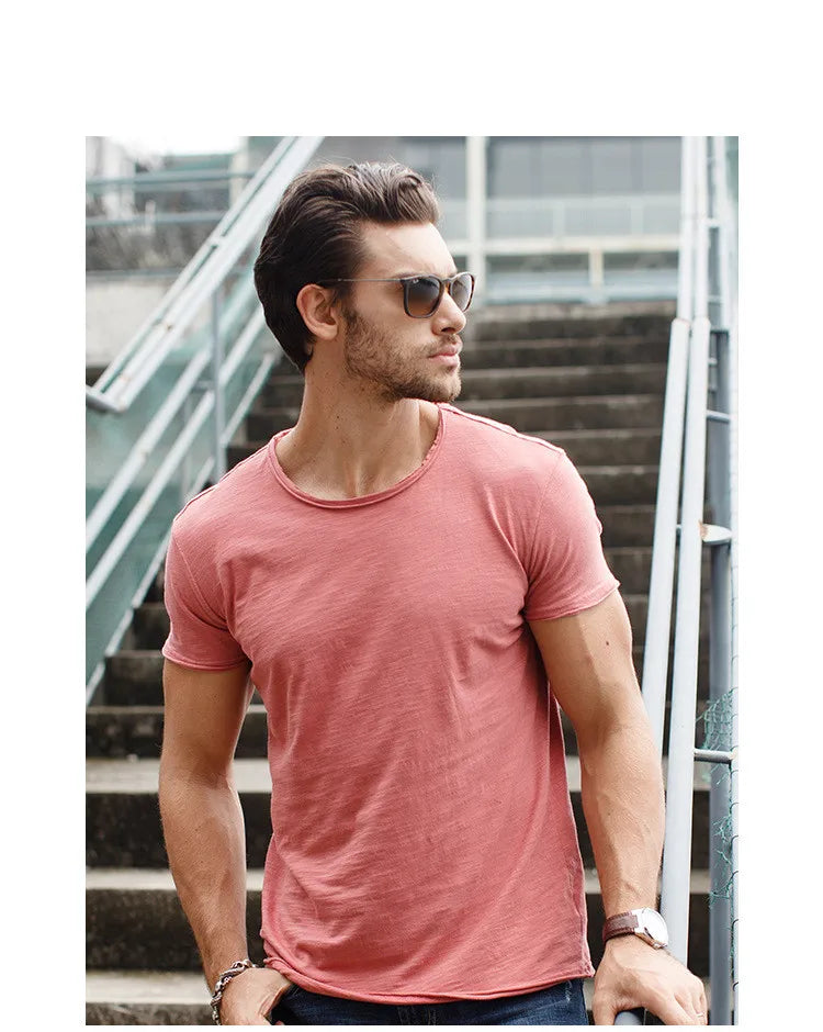 Men's 100% Cotton Performance T-Shirt – Short Sleeve Adventure Wear