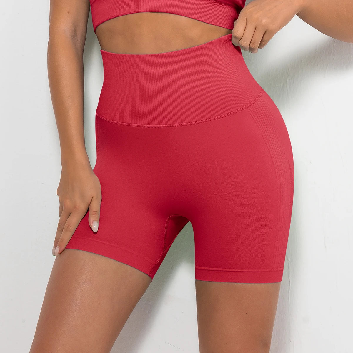 Women's Seamless High-Waist Comfort Shorts