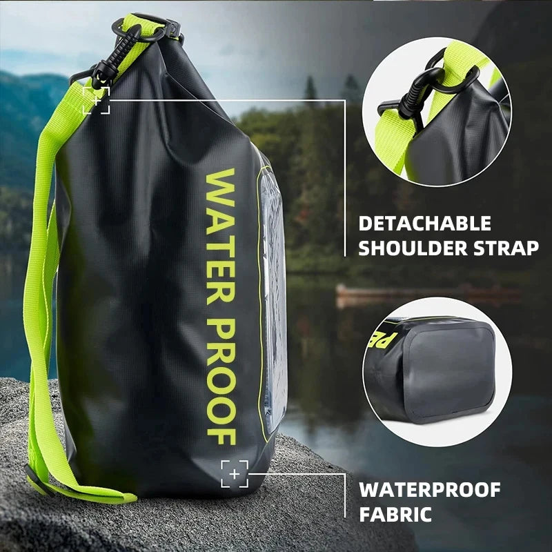 Waterproof Dry Bag with Touchscreen Phone Pocket