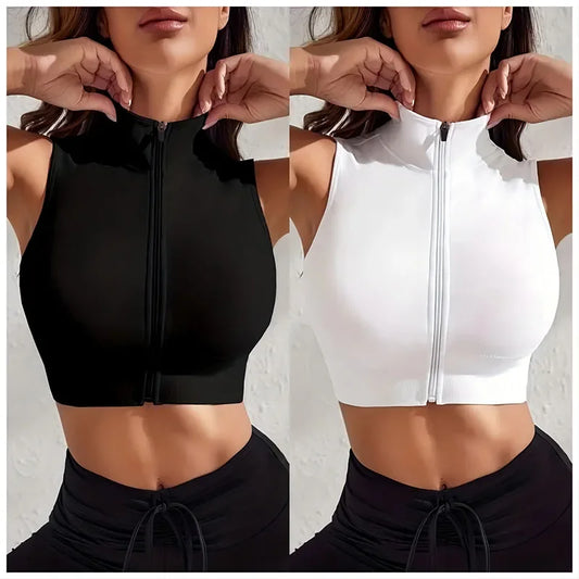 Women's Zip-Up Vest 2 Pieces