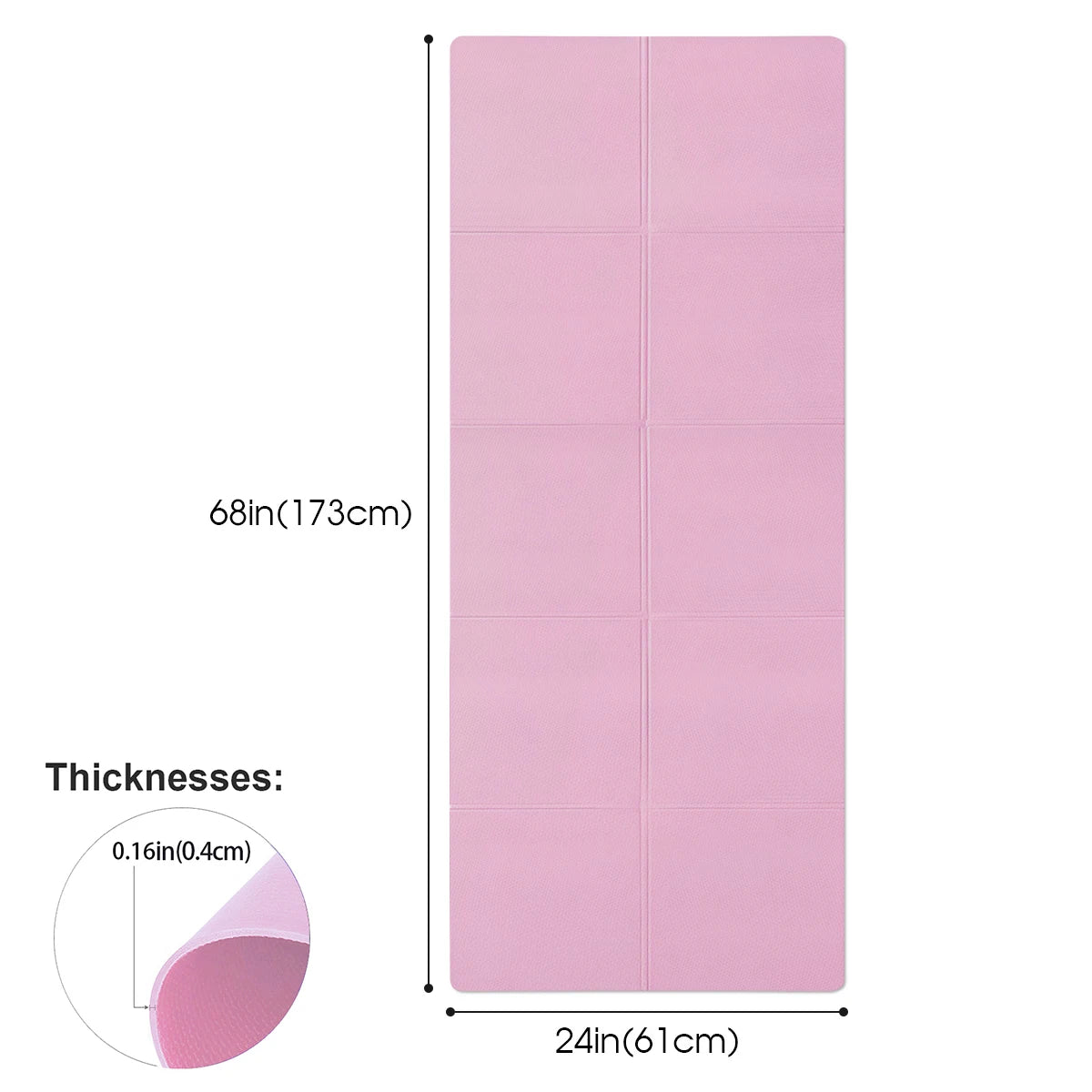 4mm Thick Anti-Slip Yoga Mat