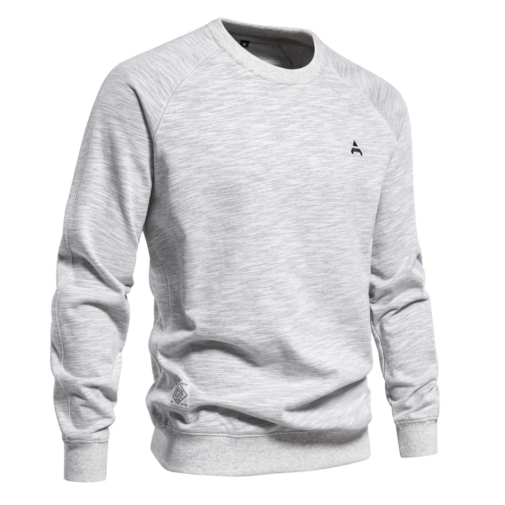 Men’s Spring Cotton Blend Sweatshirt – Casual Sport Pullover