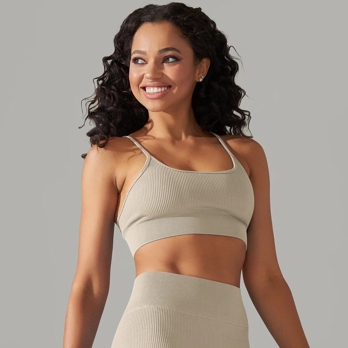 Seamless Supportive Bra with Adjustable Straps