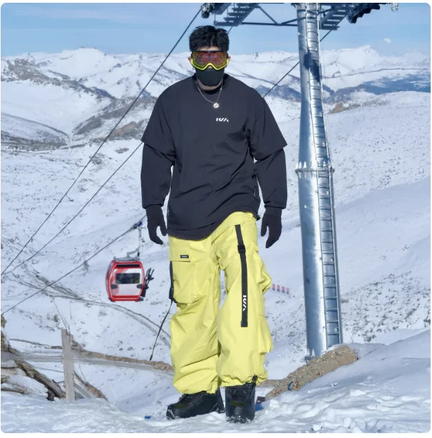 Unisex Oversized Waterproof Ski Pants – Thermal & Breathable