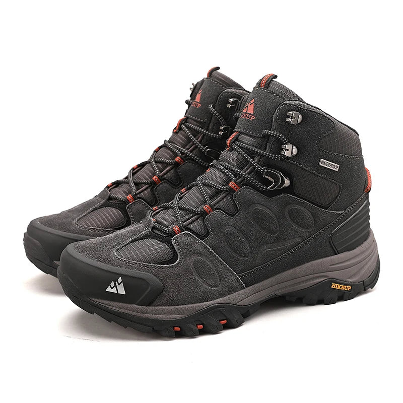 Men’s High-Top Hiking Boots – Non-Slip Winter Trekking Shoes