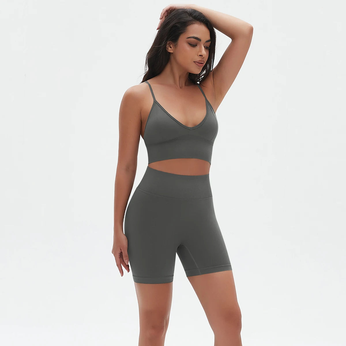 2-Piece Seamless Set – Women's Shorts & Top