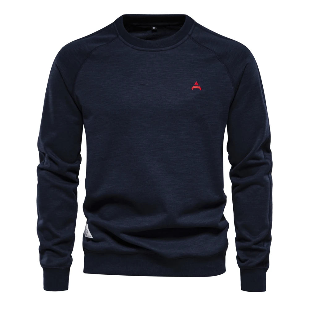 Men’s Spring Cotton Blend Sweatshirt – Casual Sport Pullover