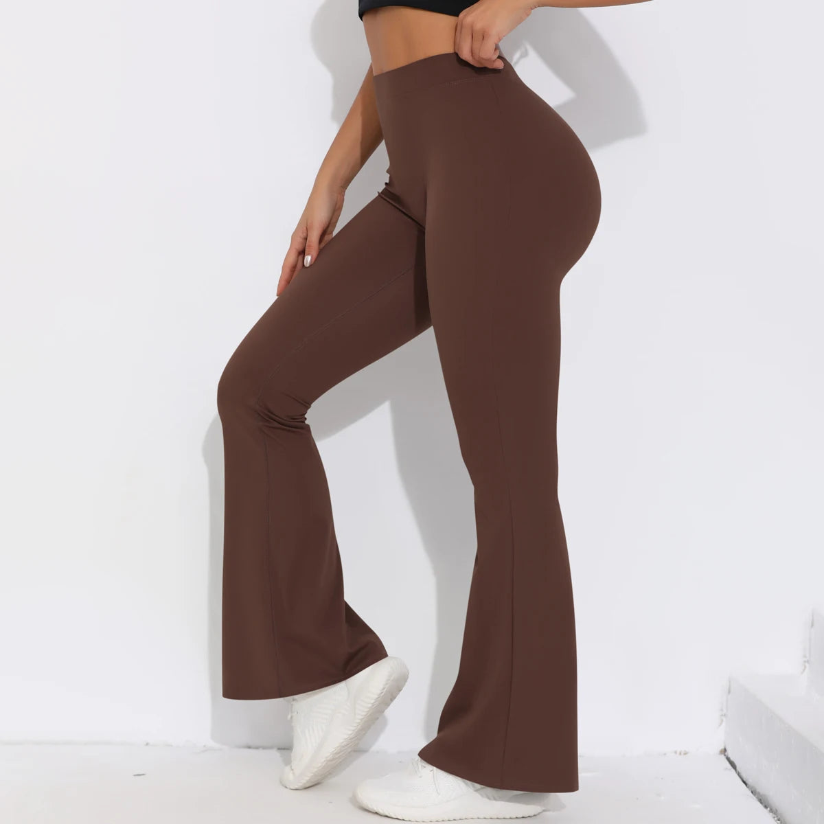 V-Waist Scrunch Flare Leggings