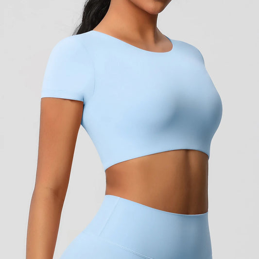 Women's Gym Crop Top – Slim Fit & Quick-Dry