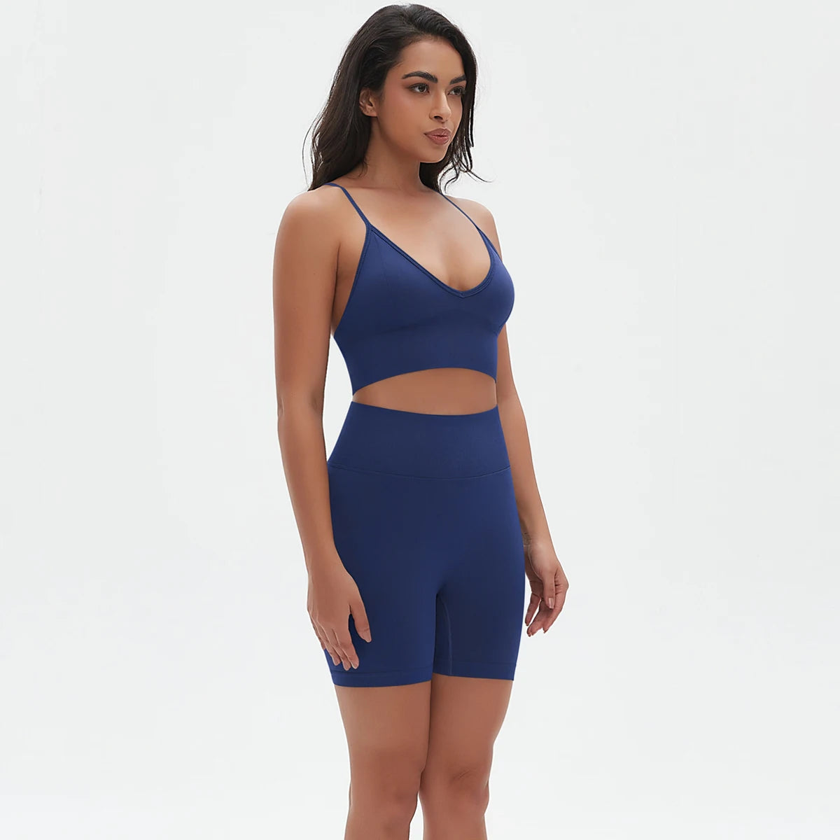 2-Piece Seamless Set – Women's Shorts & Top