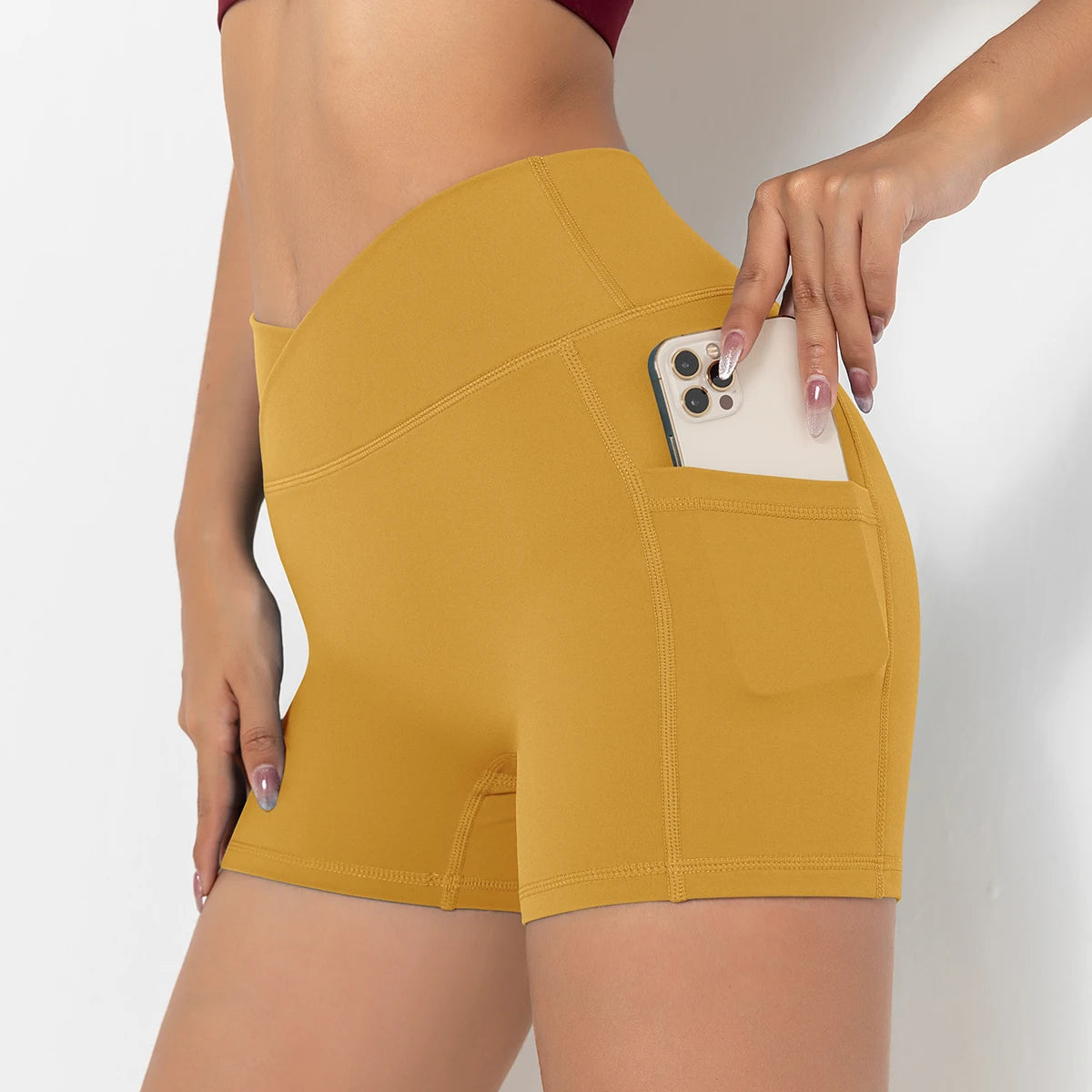 High-Waist Seamless Shorts with Tummy Control