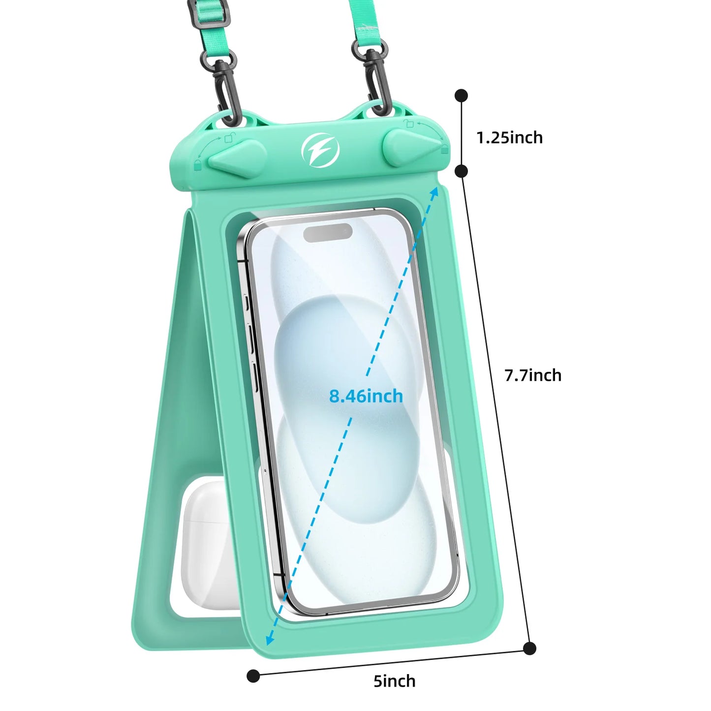 Waterproof Phone Pouch - Touchscreen Double Dry Bag