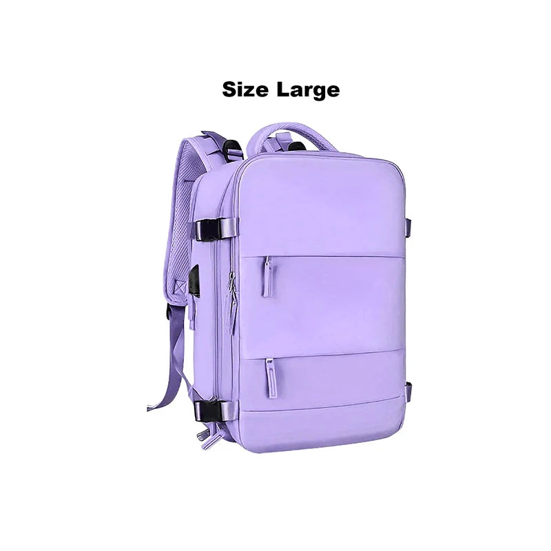 Flight-Approved Waterproof Backpack with Shoe Compartment