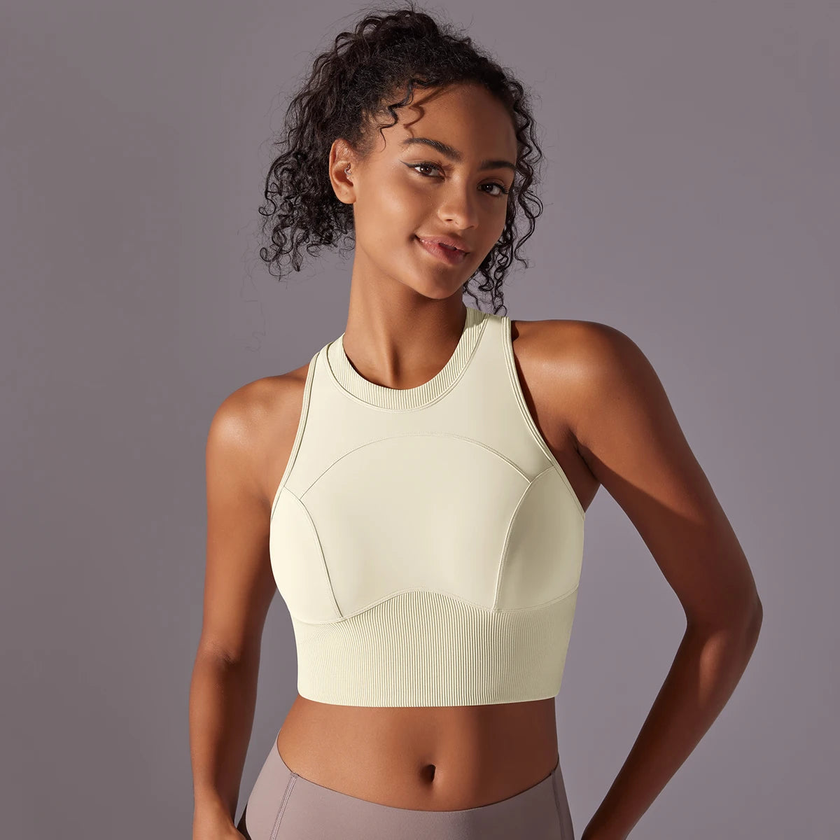 Second-Skin Sports Bra Tank Top