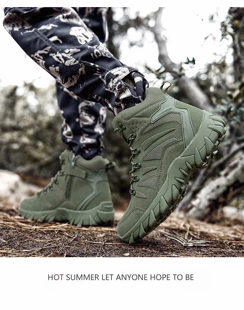 Men’s Tactical Combat Boots – Durable Hiking & Hunting Shoes