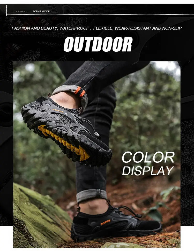 Men’s Outdoor Hiking Shoes – Anti-Slip Trekking Sneakers