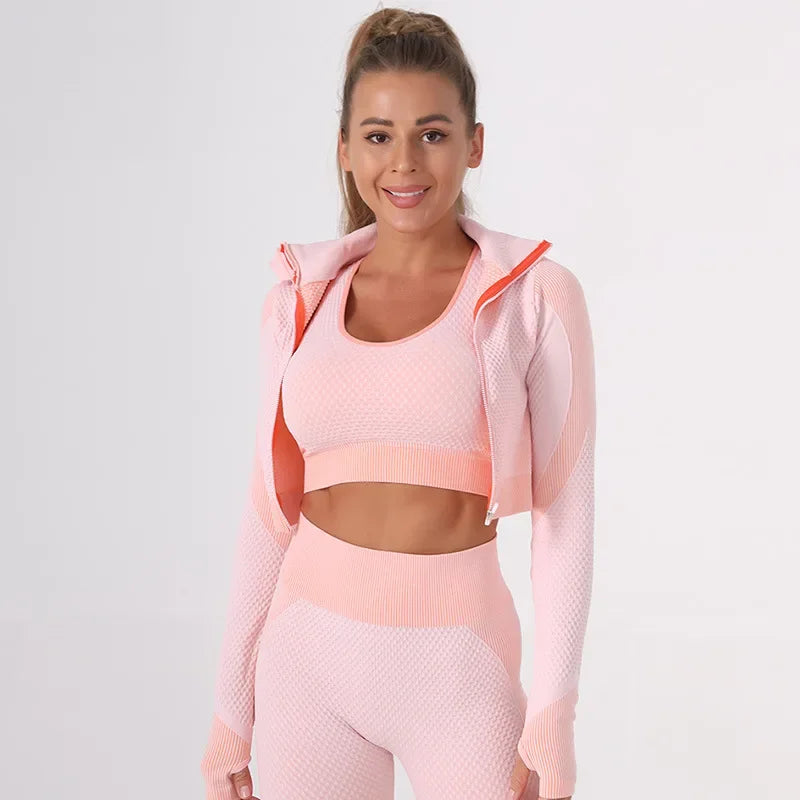 Women's Seamless Fitness 3-Piece Set