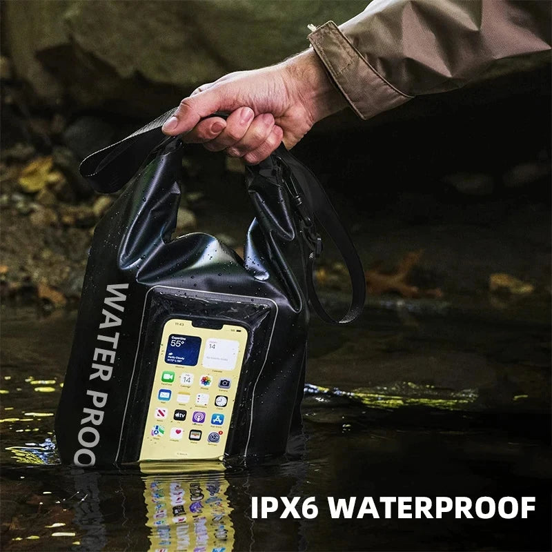 Waterproof Dry Bag with Touchscreen Phone Pocket