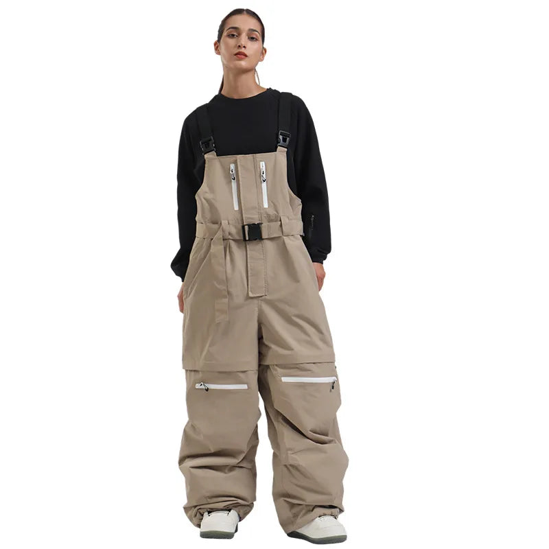 Women's Snow Cargo Pants – Windproof & Warm Ski Trousers