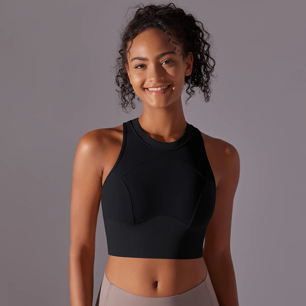 Second-Skin Sports Bra Tank Top