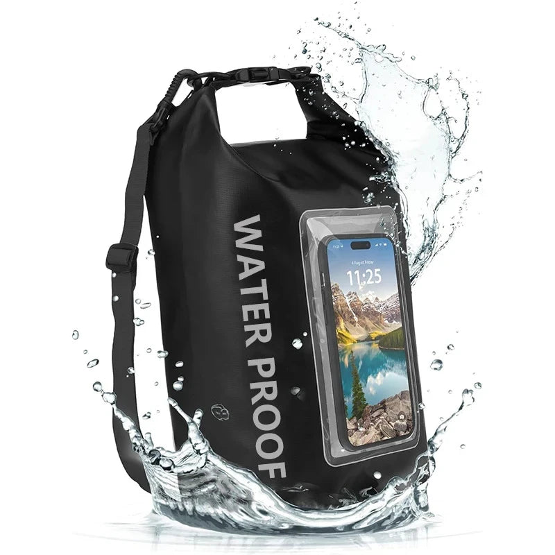 Waterproof Dry Bag with Touchscreen Phone Pocket