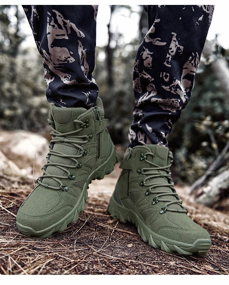 Men’s Tactical Combat Boots – Durable Hiking & Hunting Shoes