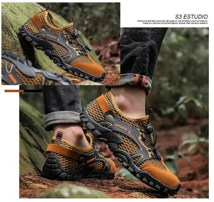 Men’s Outdoor Hiking Shoes – Anti-Slip Trekking Sneakers