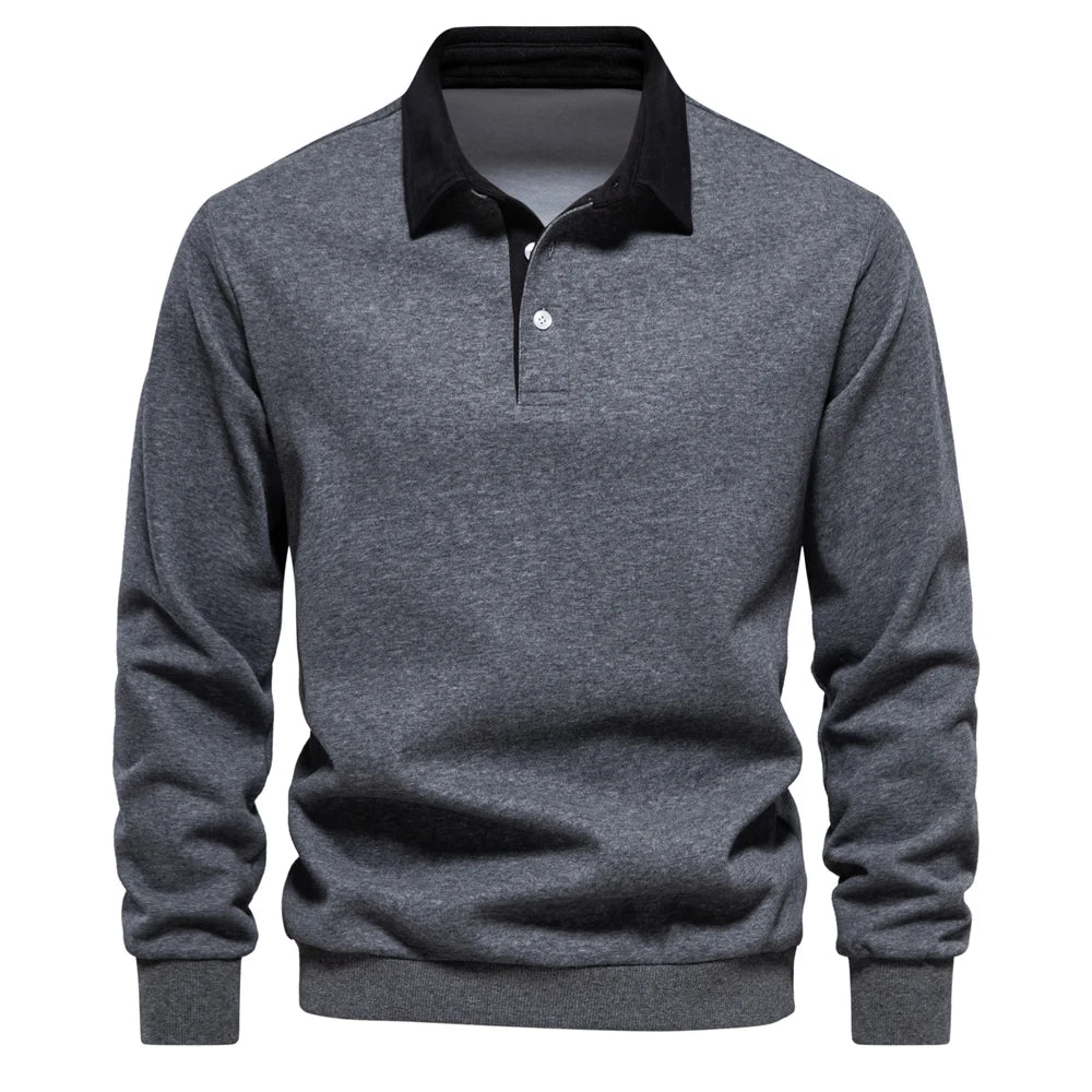 Men’s Polo Neck Sweatshirt