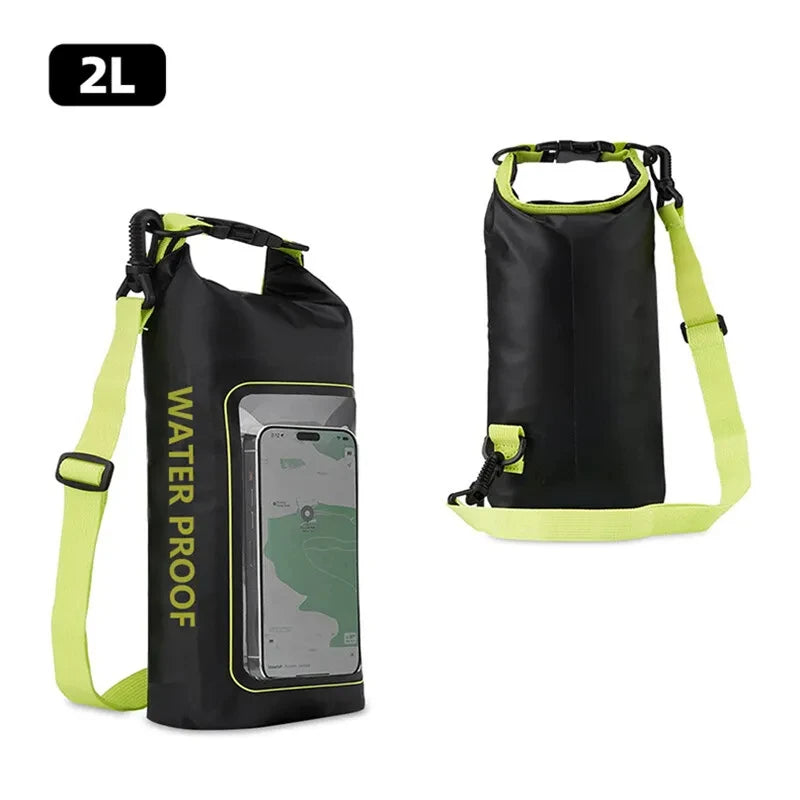 Waterproof Dry Bag with Touchscreen Phone Pocket