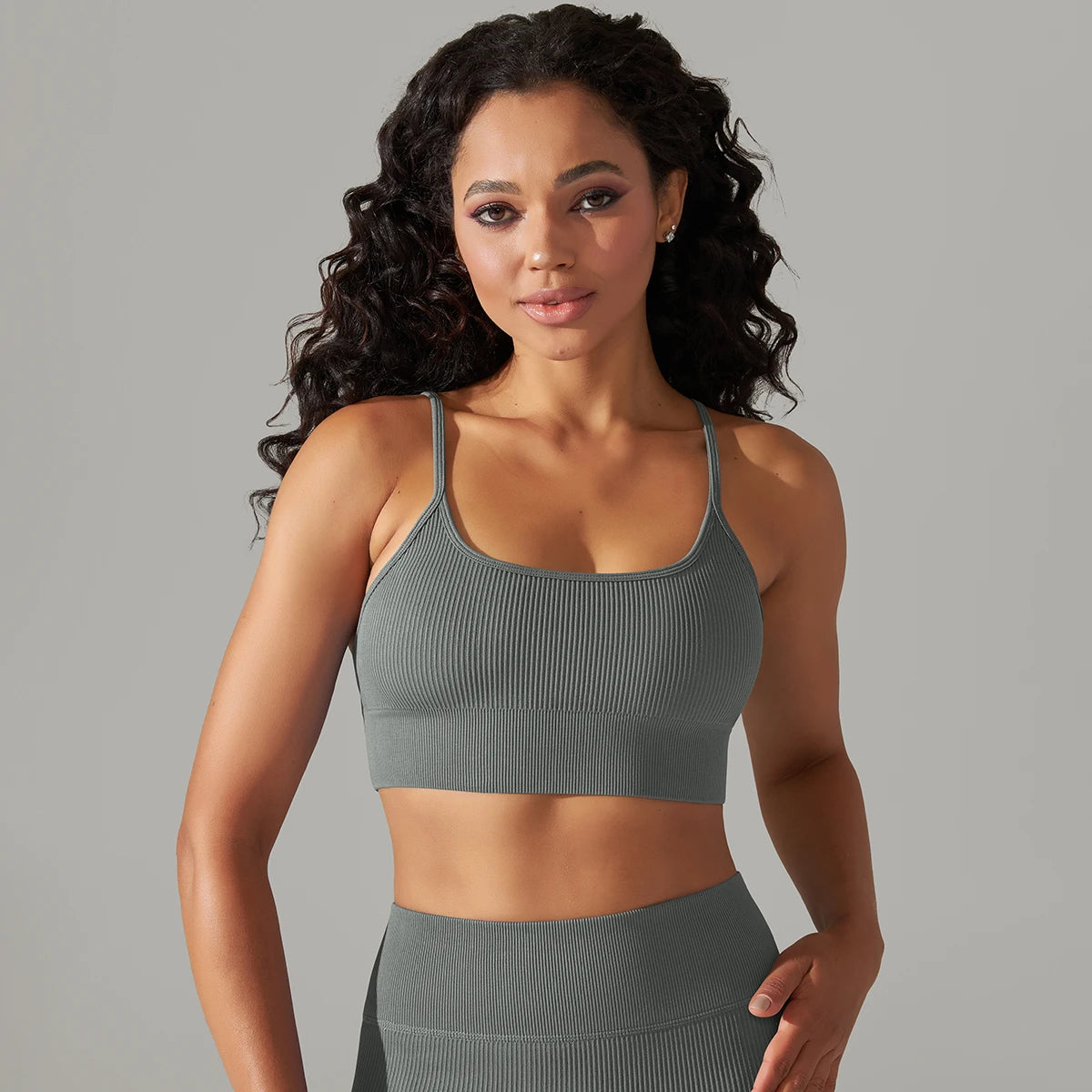 Seamless Supportive Bra with Adjustable Straps