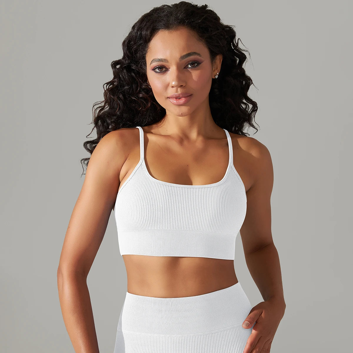 Seamless Supportive Bra with Adjustable Straps