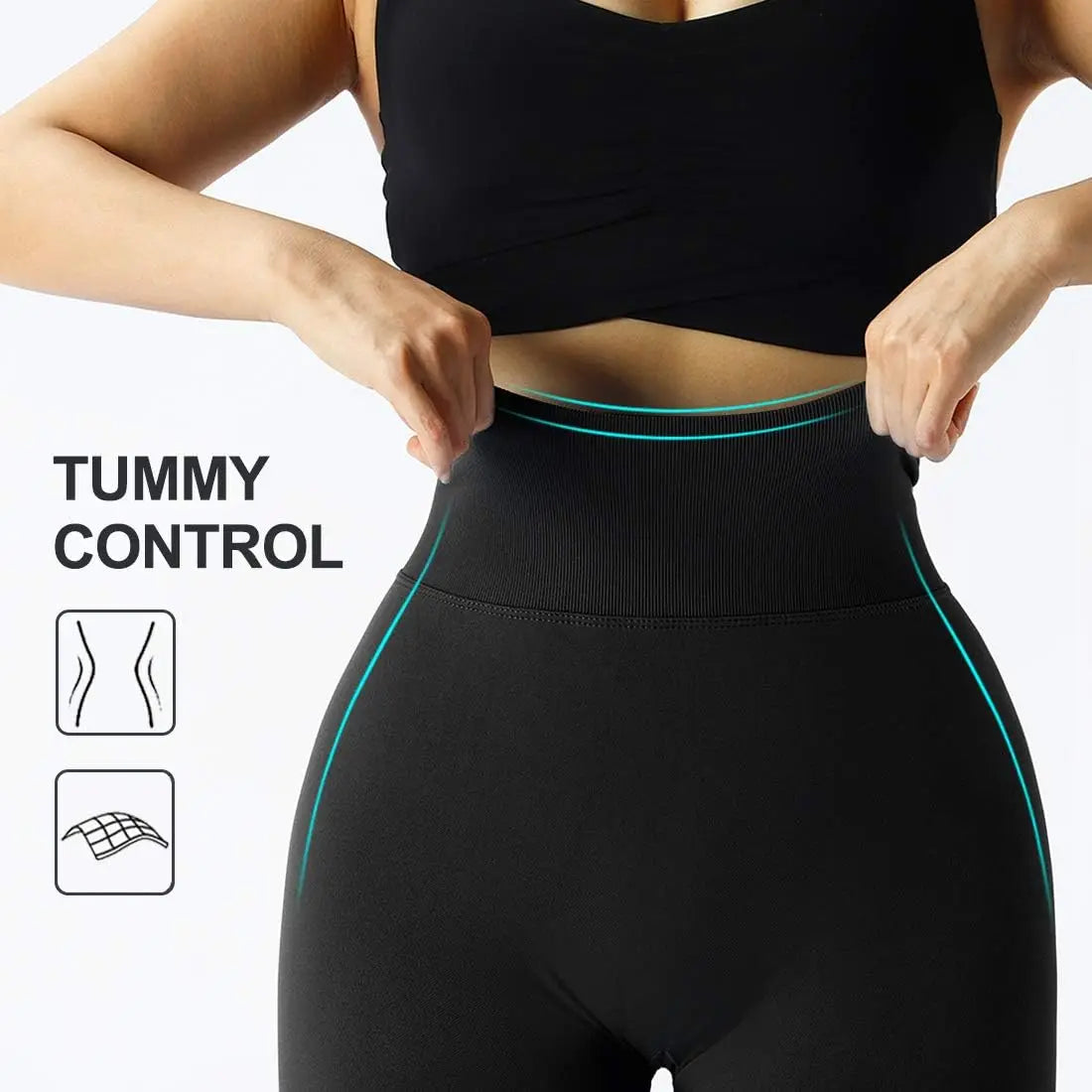 Seamless High-Waist Leggings – Sculpting & Stretchy