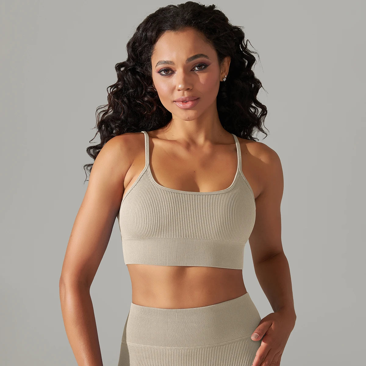 Seamless Supportive Bra with Adjustable Straps