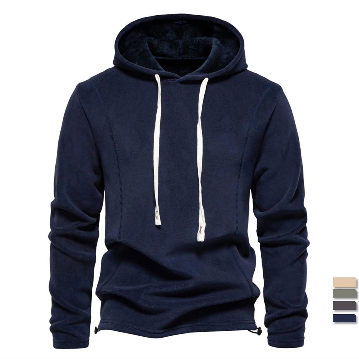 Men’s Winter Fleece Hoodie – High-Quality Drawstring Sweatshirt