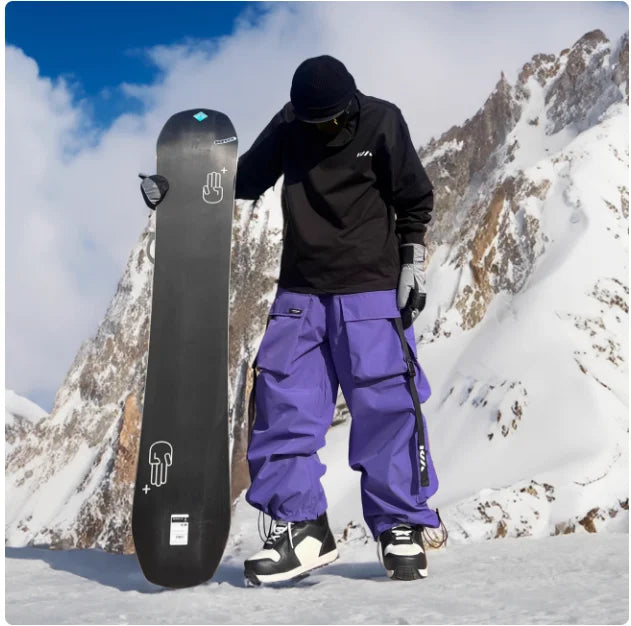 Unisex Oversized Waterproof Ski Pants – Thermal & Breathable