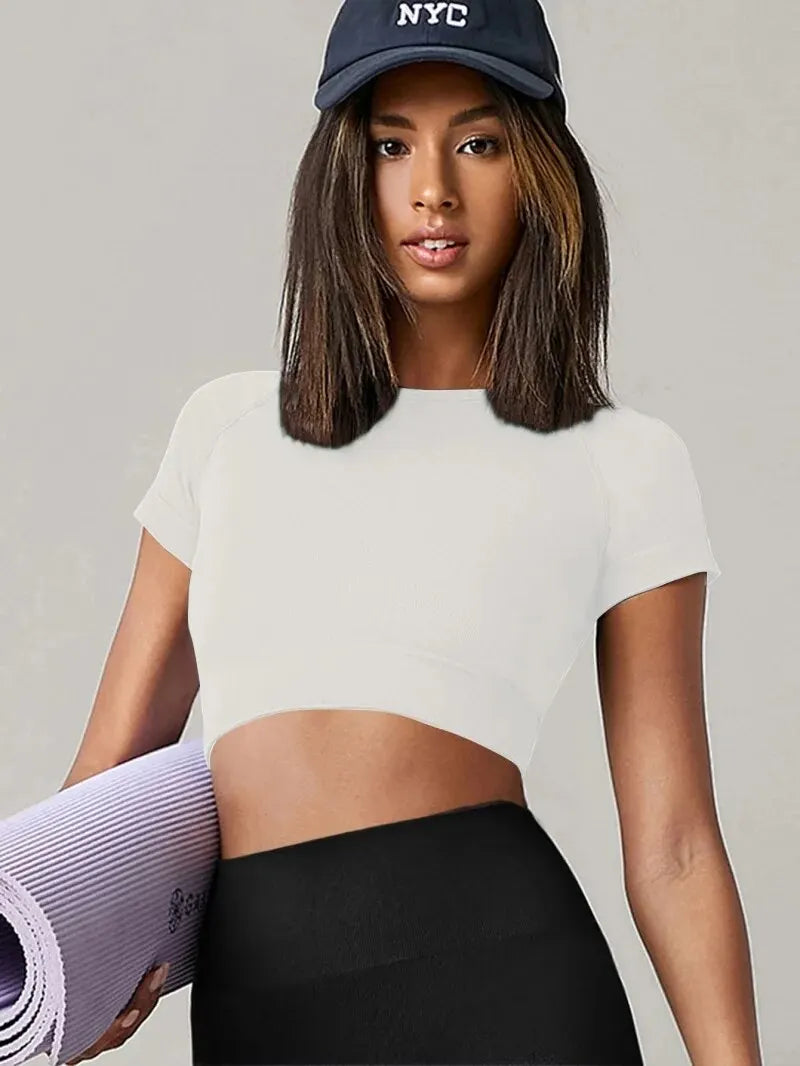 Seamless Short Sleeve Top – Lightweight & Breathable