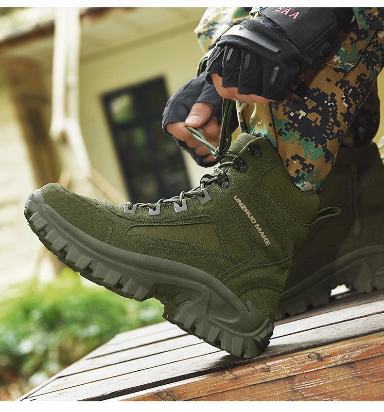 Men’s Tactical Hiking Boots – Military-Grade Anti-Slip Outdoor Boots