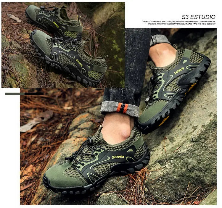 Men’s Outdoor Hiking Shoes – Anti-Slip Trekking Sneakers