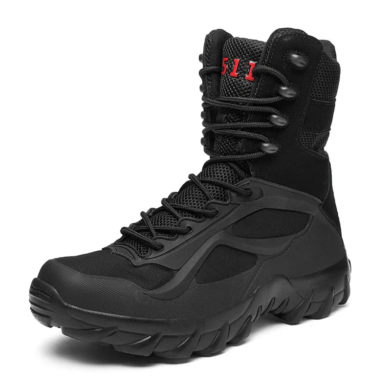 Men’s Lightweight Tactical Boots – Waterproof Non-Slip Outdoor Shoes