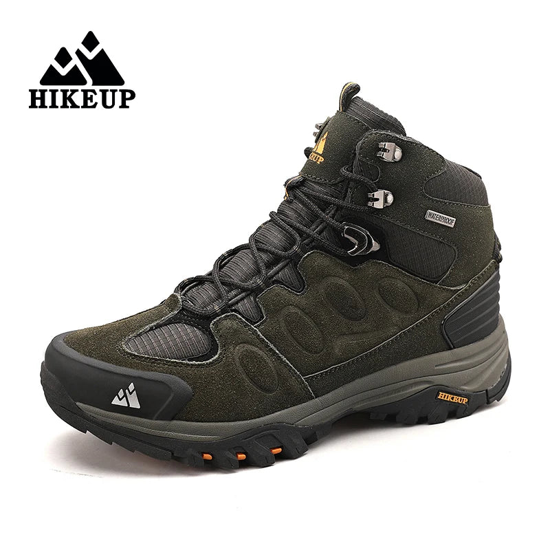 Men’s High-Top Hiking Boots – Non-Slip Winter Trekking Shoes