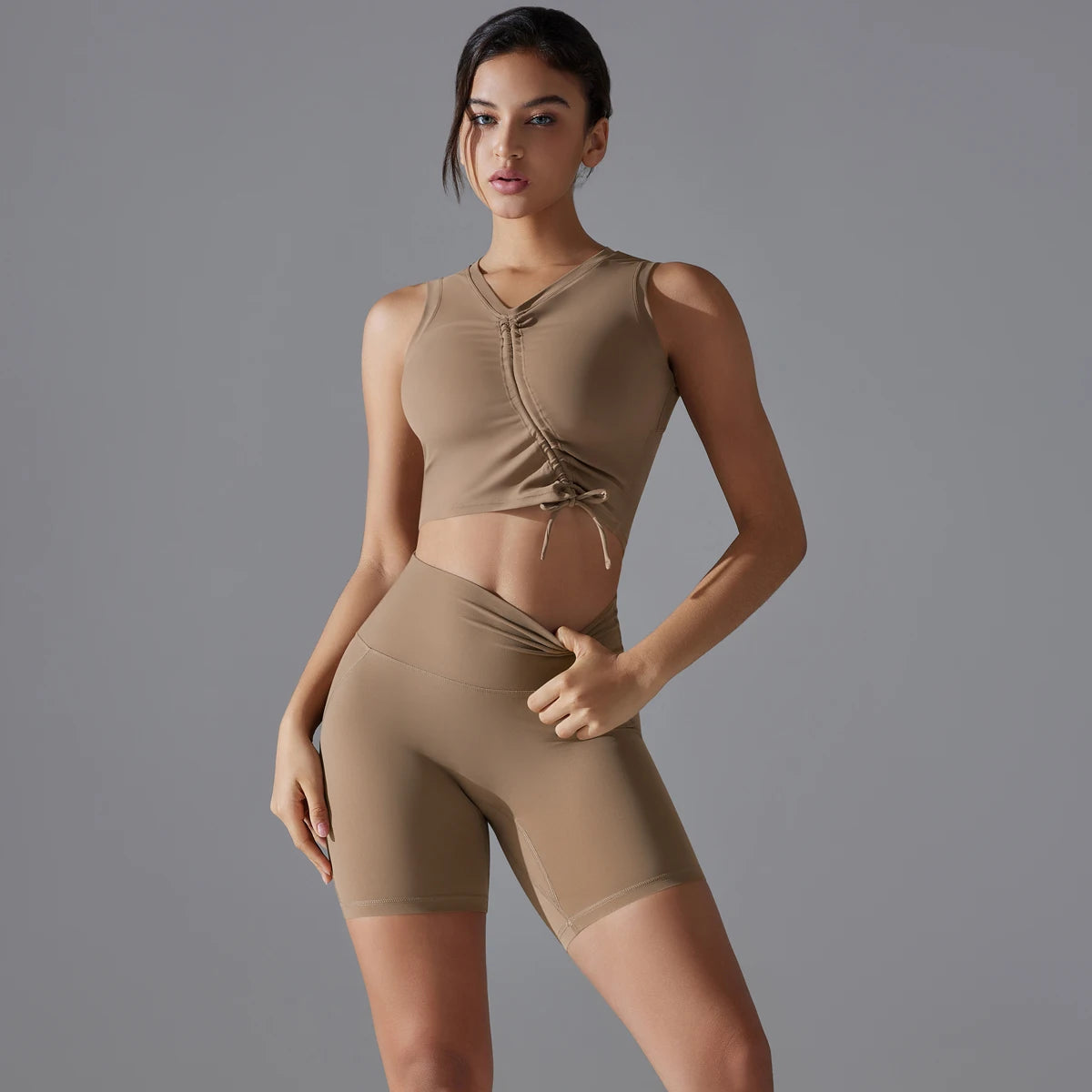 Elevate Wrap Top & Shorts Set