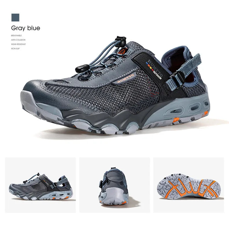 Men’s Quick-Dry Wading Shoes – Breathable Hiking Sneakers