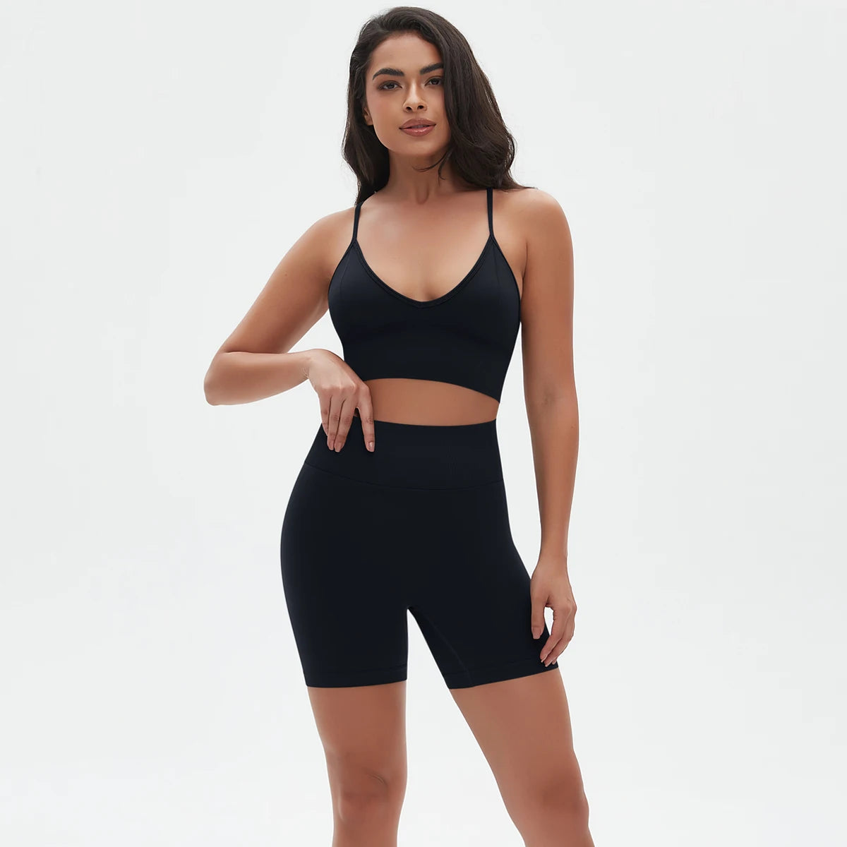 2-Piece Seamless Set – Women's Shorts & Top