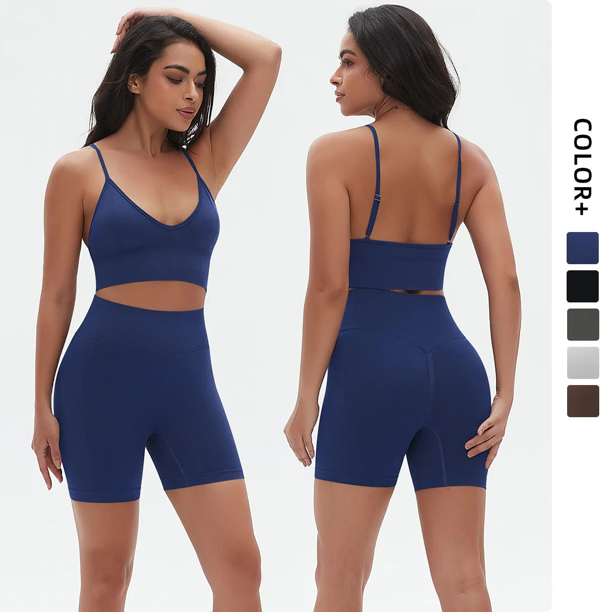 2-Piece Seamless Set – Women's Shorts & Top