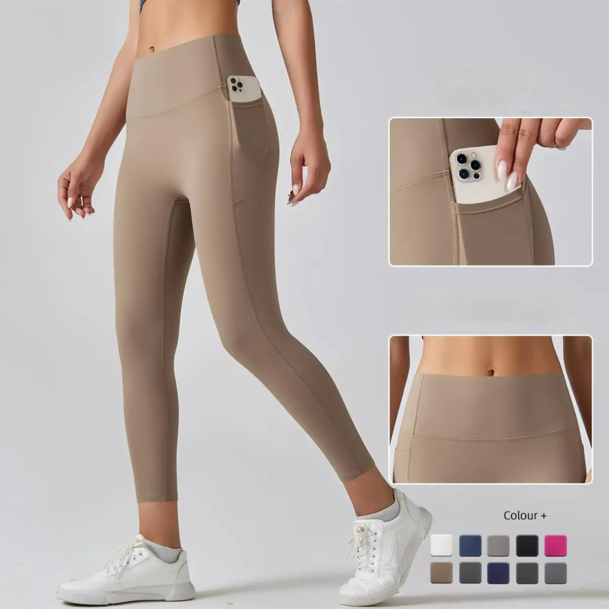 High-Waist Leggings with Pockets